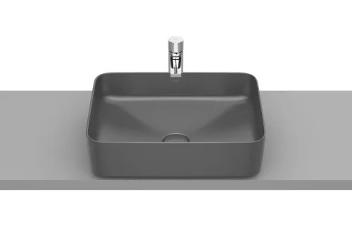 Mosdó, Roca Inspira A327530640 Square pultra ültethető mosdó 500 x 370 x 140 onyx