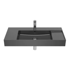   Mosdó, Roca Inspira A32752A640 fali/bútorra ültethető mosdó 1000 x 490 onyx