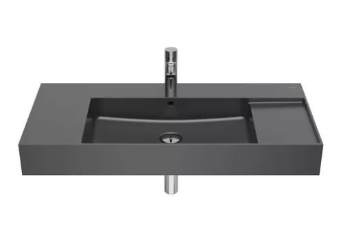 Mosdó, Roca Inspira A32752A640 fali/bútorra ültethető mosdó 1000 x 490 onyx