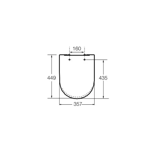 WC tető, Roca The Gap A801D12003 Round Slim Soft-Close wc-ülőke