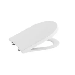   WC tető, Roca Inspira A80152262B Round wc-ülőke és fedél 560/645 mm hosszú wc-hez matt fehér