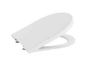 WC tető, Roca Inspira A80152262B Round wc-ülőke és fedél 560/645 mm hosszú wc-hez matt fehér