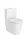 WC, Roca Inspira A342529620 Round Rimless compact falra tolható monoblokkos wc-csésze 600 mm hoss