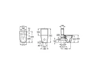 WC, Roca Inspira A342526620 Round Rimless falra tolható monoblokkos wc-csésze 645 mm hosszú, matt