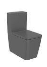 WC, Roca Inspira A342536640 Square Rimless falra tolható monoblokkos wc-csésze 645 mm hosszú, ony