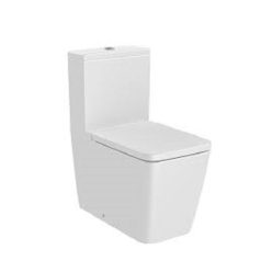   WC, Roca Inspira A342536620 Square Rimless falra tolható monoblokkos wc-csésze 645 mm hosszú, mat