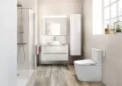 WC, Roca In-wash Inspira A803061001 álló monoblokkos Smart Toilet, tartállyal, integrált bidéfunk