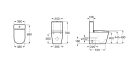 WC, Roca Inspira A80306L001 In-Wash Round Rimless monoblokkos wc