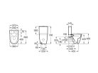 WC, Roca Ona A342688000 kompakt monoblokkos WC, rimless