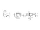 WC, Roca Ona A346688620 rimless fali WC, kompakt, matt fehér