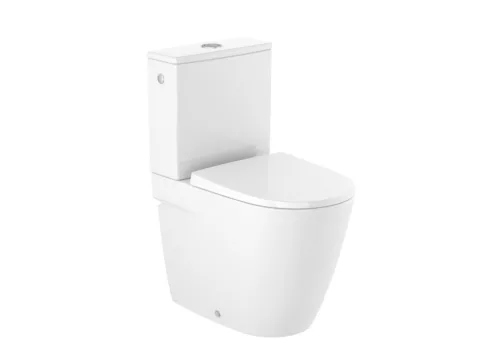 WC, Roca Ona A342688620 kompakt monoblokkos WC, rimless matt fehér