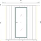 Szauna, Sanotechnik LAHTI kültéri infra- és finn szauna, 5-6 személyes F30200
