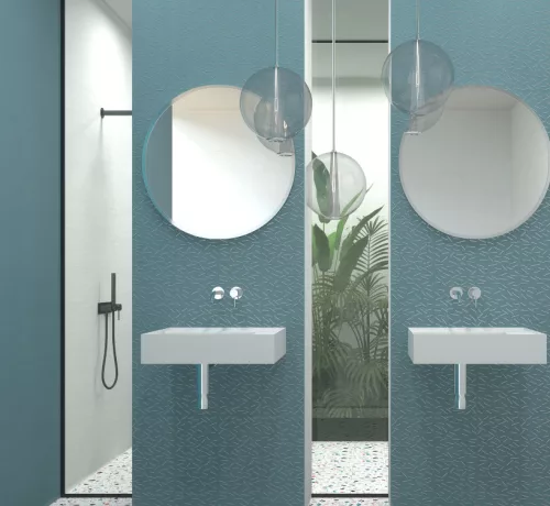 Csempe, Ape Ceramica Arts Turquoise 20X50 A034970