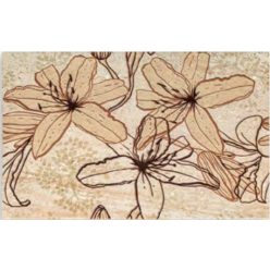 Dekorlap, Valore Travertino Flowers Inserto 25x40cm