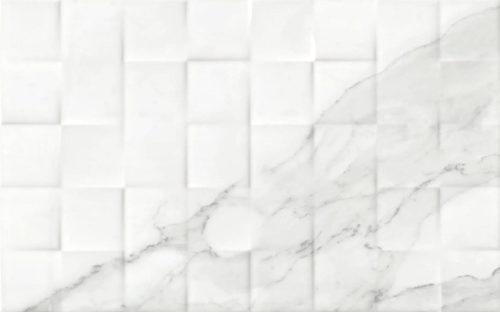 Dekorcsempe, Valore Mariza White 3D 25x40cm