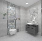 Dekorcsempe, Valore Porta Soft Grey Dekor 25x40cm