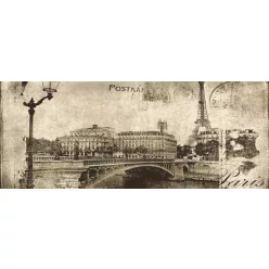 Dekorlap, Valore Post Card Beige 1 Glass Inserto 20x50cm