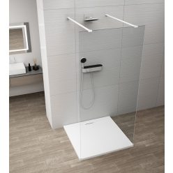   Walk-in, Sapho Esca White Matt ES1010-07 Walk-in, szabadonálló, transzparent üveg, 100 cm