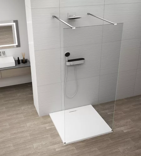 Walk-in, Sapho Esca Chrome ES1012-05 Walk-in, szabadonálló, transzparent üveg, 120 cm