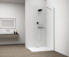 Walk-in, Sapho Esca Chrome ES1013-01 Walk-in, falra szerelhető, transzparent üveg, 130 cm