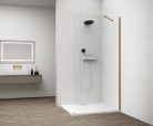 Walk-in, Sapho Esca Gold Matt ES1013-04 Walk-in, falra szerelhető, transzparent üveg, 130 cm