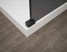 Walk-in, Sapho Esca Black Matt ES1013-06 Walk-in, szabadonálló, transzparent üveg, 130 cm