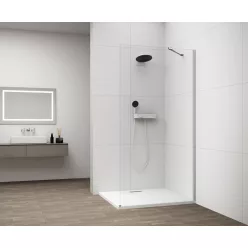   Walk-in, Sapho Esca Chrome ES1015-01 Walk-in, falra szerelhető, transzparent üveg, 150 cm