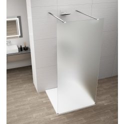   Walk-in, Sapho Esca Chrome ES1110-05 Walk-in zuhanyfal, szabadonálló, matt üveg, 100