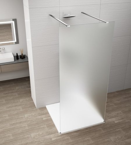 Walk-in, Sapho Esca Chrome ES1110-05 Walk-in zuhanyfal, szabadonálló, matt üveg, 100