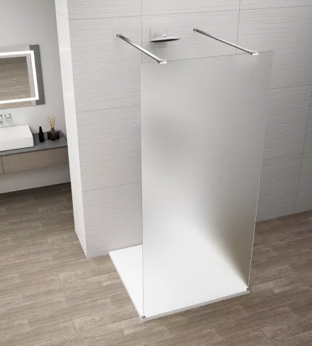 Walk-in, Sapho Esca Chrome ES1110-05 Walk-in zuhanyfal, szabadonálló, matt üveg, 100