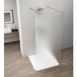   Walk-in, Sapho Esca Gold Matt ES1110-08 Walk-in zuhanyfal, szabadonálló, matt üveg, 100