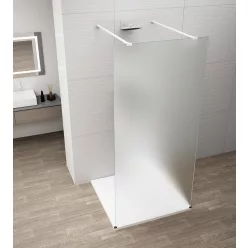   Walk-in, Sapho Esca White Matt ES1111-07 Walk-in, szabadonálló, matt üveg, 110 cm