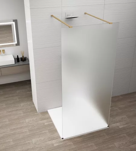 Walk-in, Sapho Esca Gold Matt ES1113-08 Walk-in, szabadonálló, matt üveg, 130 cm