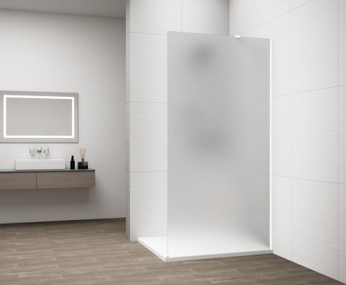 Walk-in, Sapho Esca White Matt ES1114-03 Walk-in, falra szerelhető, matt üveg, 140 cm