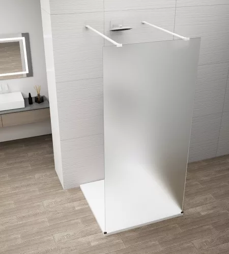 Walk-in, Sapho Esca White Matt ES1114-07 Walk-in, szabadonálló, matt üveg, 140 cm