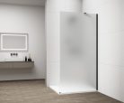 Walk-in, Sapho Esca Black Matt ES1115-02 Walk-in, falra szerelhető, matt üveg, 150 cm