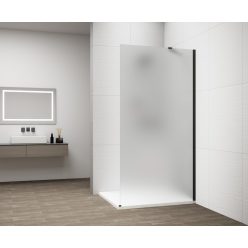   Walk-in, Sapho Esca Black Matt ES1115-02 Walk-in, falra szerelhető, matt üveg, 150 cm