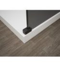 Walk-in, Sapho Esca Black Matt ES1115-02 Walk-in, falra szerelhető, matt üveg, 150 cm