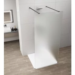   Walk-in, Sapho Esca Black Matt ES1115-06 Walk-in, szabadonálló, matt üveg, 150 cm