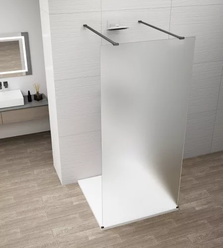 Walk-in, Sapho Esca Black Matt ES1115-06 Walk-in, szabadonálló, matt üveg, 150 cm