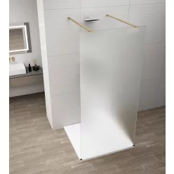   Walk-in, Sapho Esca Gold Matt ES1115-08 Walk-in, szabadonálló, matt üveg, 150 cm