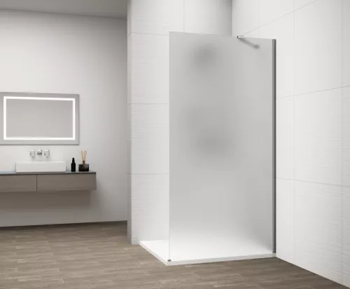 Walk-in, Sapho Esca Chrome ES1170-01 Walk-in, falra szerelhető, matt üveg, 70 cm