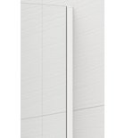 Walk-in, Sapho Esca White Matt ES1210-03 Walk-in, falra szerelhető, füst üveg, 100 cm