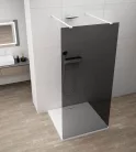 Walk-in, Sapho Esca White Matt ES1212-07 Walk-in, szabadonálló, füst üveg, 120 cm