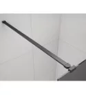 Walk-in, Sapho Esca Black Matt ES1213-06 Walk-in, szabadonálló, füst üveg, 130 cm