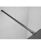 Walk-in, Sapho Esca Black Matt ES1213-06 Walk-in, szabadonálló, füst üveg, 130 cm