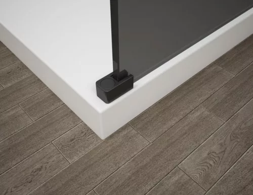 Walk-in, Sapho Esca Black Matt ES1213-06 Walk-in, szabadonálló, füst üveg, 130 cm