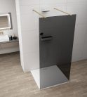 Walk-in, Sapho Esca Gold Matt ES1214-08 Walk-in, szabadonálló, füst üveg, 140 cm