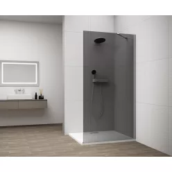   Walk-in, Sapho Esca Chrome ES1215-01 Walk-in, falra szerelhető, füst üveg, 150 cm
