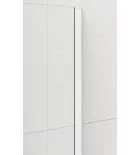 Walk-in, Sapho Esca White Matt ES1215-03 Walk-in, falra szerelhető, füst üveg, 150 cm